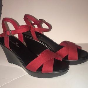 Red Size 11 Wedges